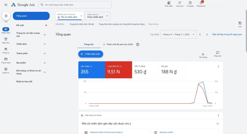 Google Ads Interface