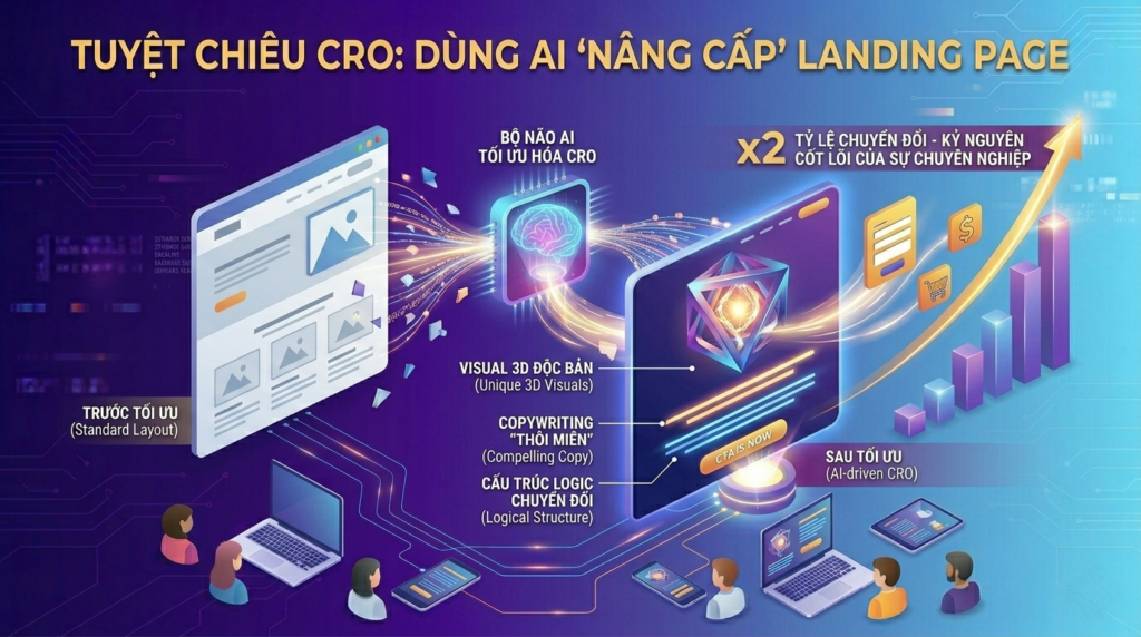 CRO AI Tối ưu chuyển đổi